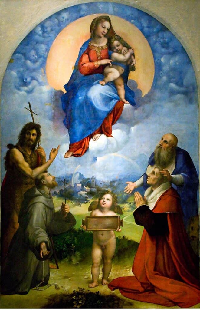 raffaello madonna di foligno