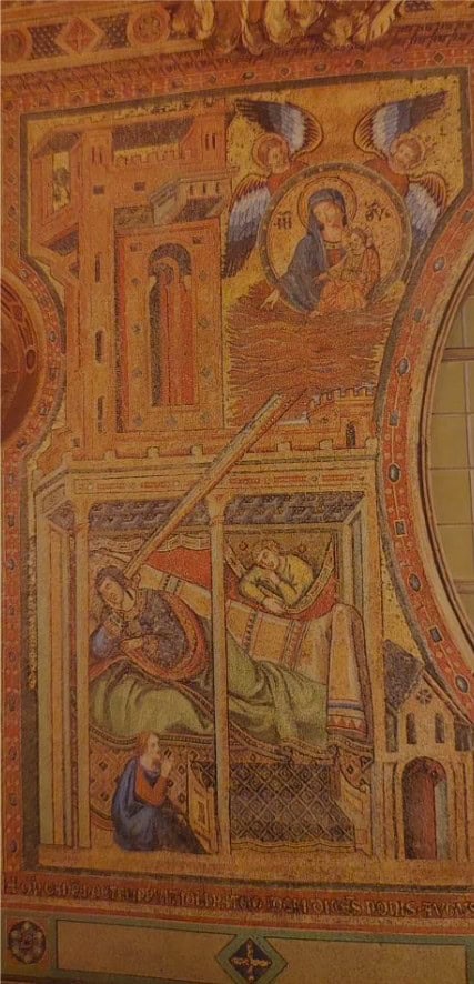 roma santa maria di nives affresco