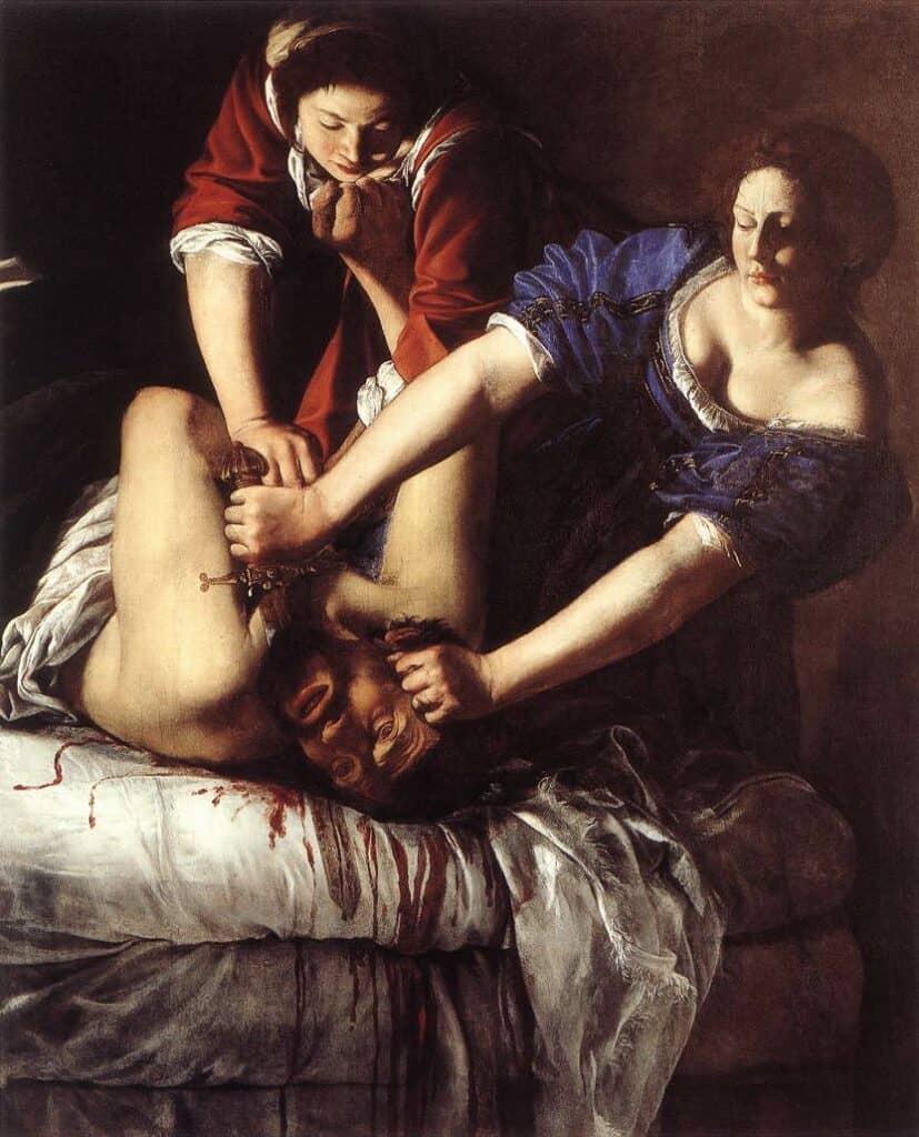 giuditta che decapita oloferne artemisia gentileschi