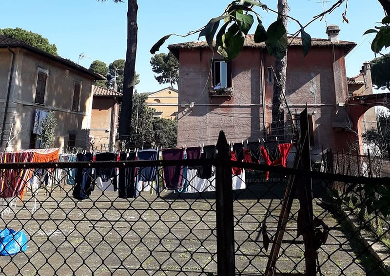 panni stesi garbatella